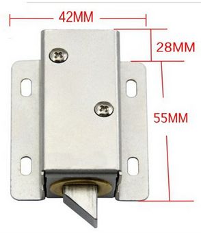 กลอนไฟฟ้าขนาดเล็ก 16-24V เอาไว้ ล๊อคประตู ตู้ ลิ้นชัก